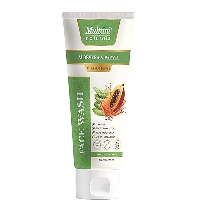 Multani Naturals Aloe Vera & Papaya Face Wash 100ml